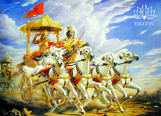 Господь Кришна—колесничий Арджуны