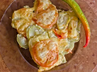 Запеканка из кабачков с сыром и помидорами — фото 3