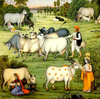 Кришна и коровы